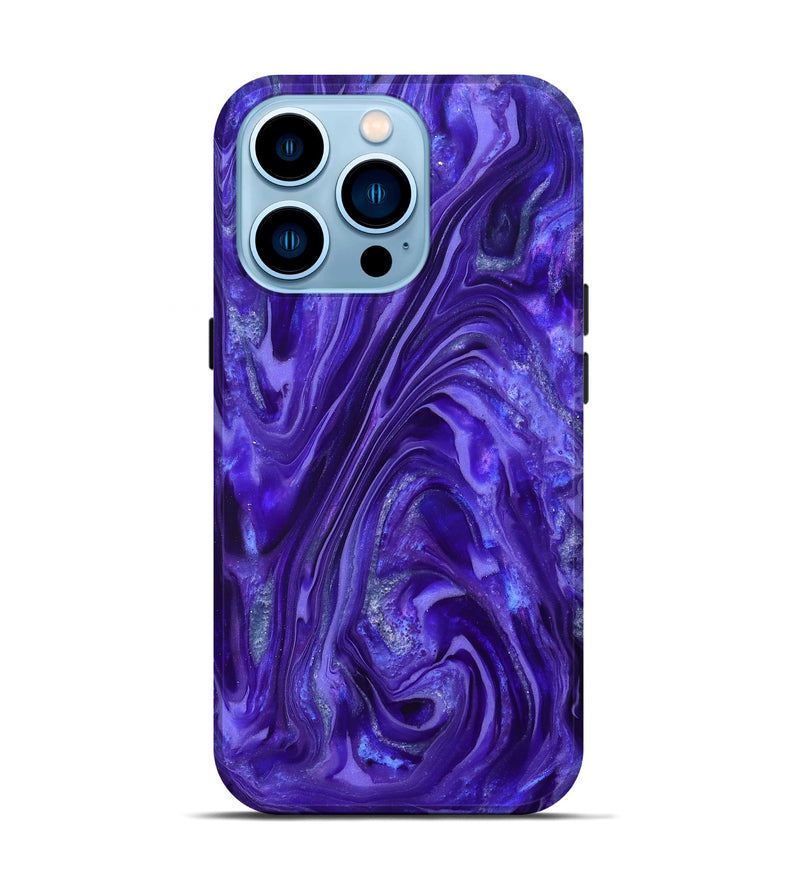 iPhone 14 Pro ResinArt Live Edge Phone Case - Katelyn (Purple, 819776)