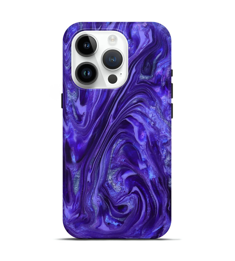 iPhone 15 Pro ResinArt Live Edge Phone Case - Katelyn (Purple, 819776)