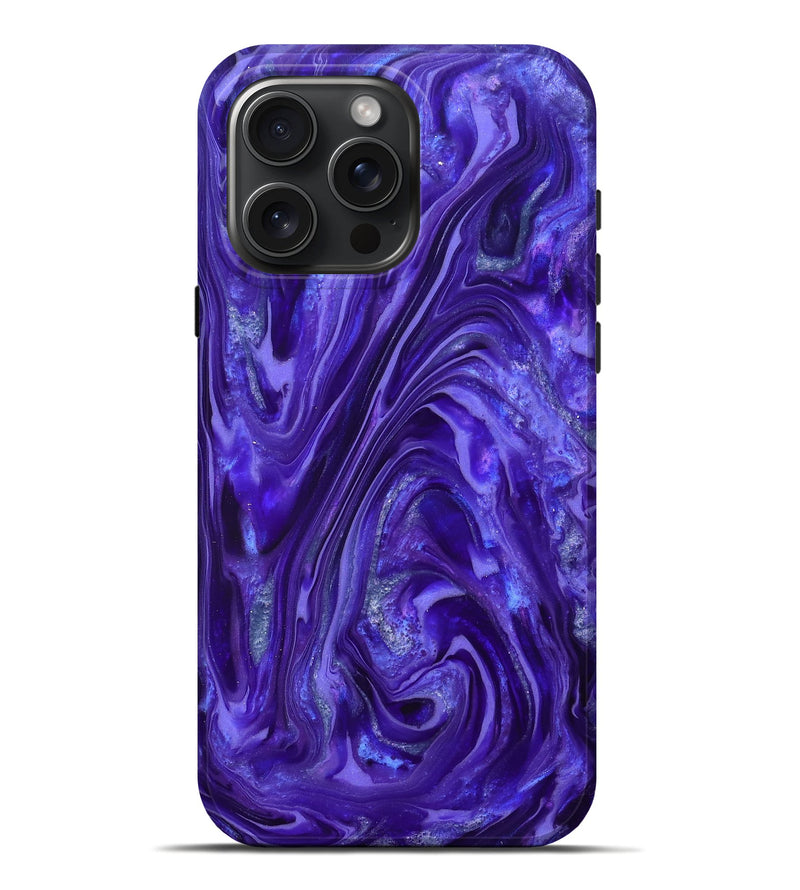 iPhone 16 Pro Max ResinArt Live Edge Phone Case - Katelyn (Purple, 819776)