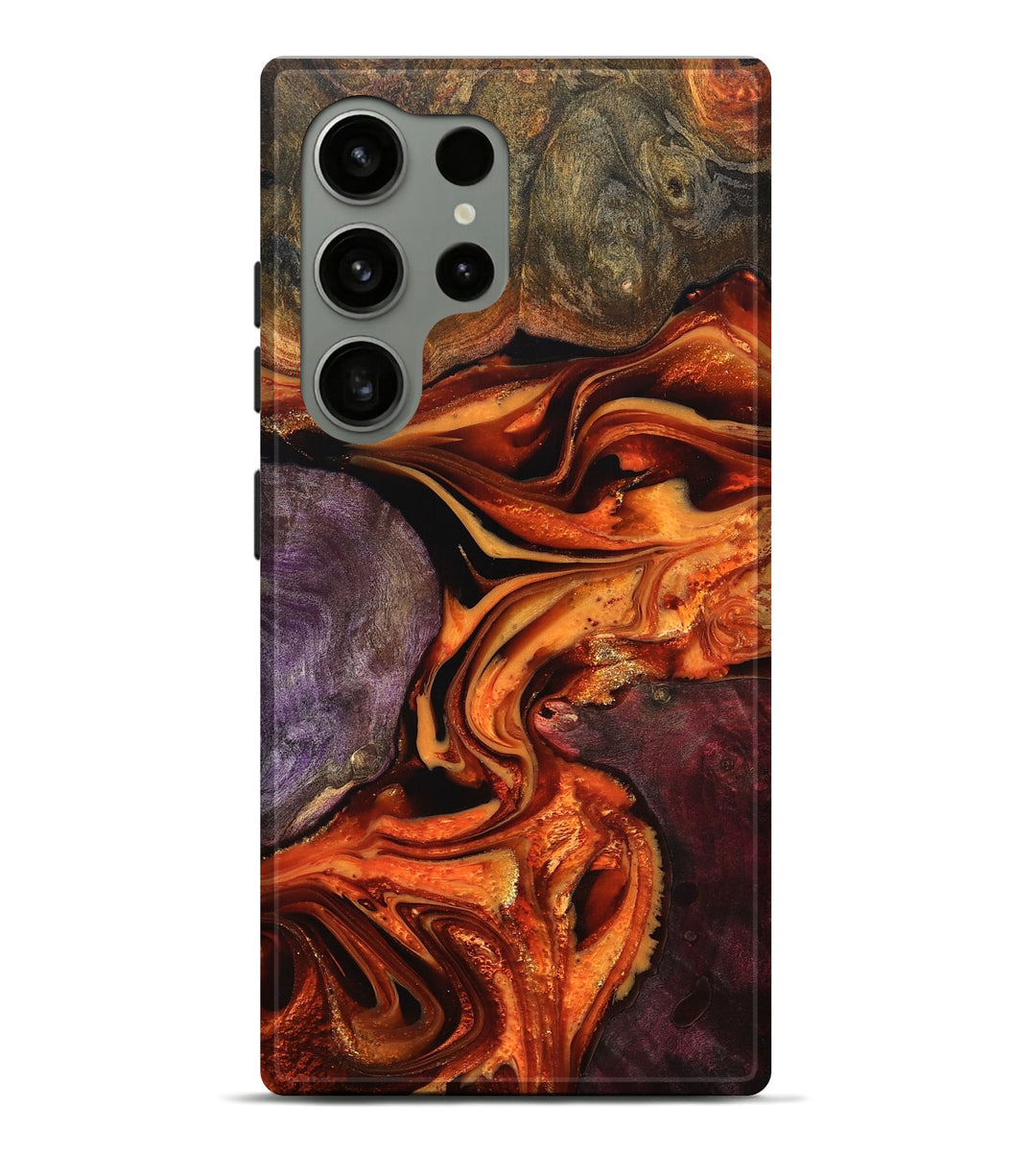Galaxy S24 Ultra Wood Live Edge Phone Case - Julian (Red, 819777)