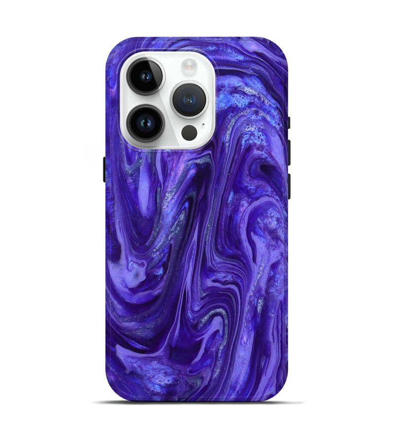 iPhone 15 Pro ResinArt Live Edge Phone Case - Elwin (Purple, 819779)