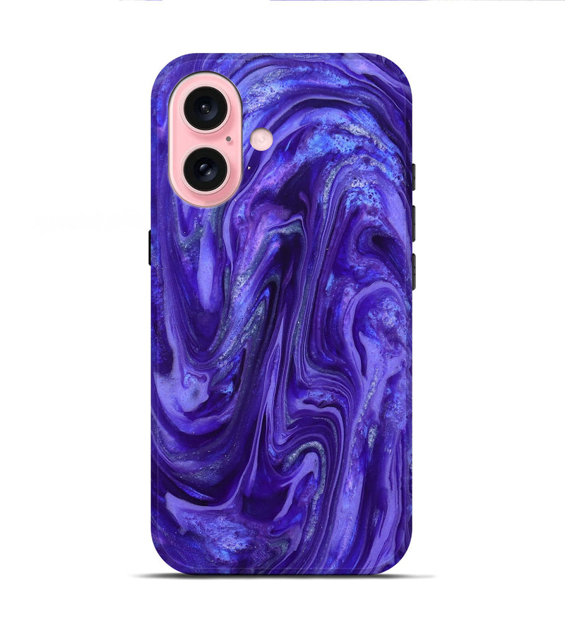 iPhone 16 ResinArt Live Edge Phone Case - Elwin (Purple, 819779)
