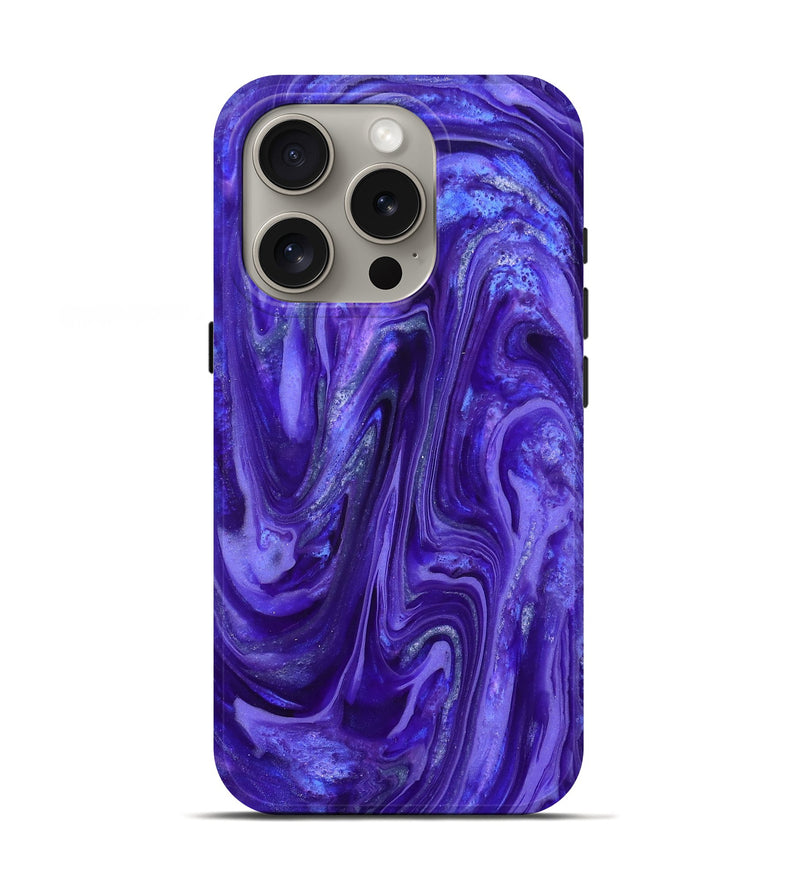 iPhone 16 Pro ResinArt Live Edge Phone Case - Elwin (Purple, 819779)