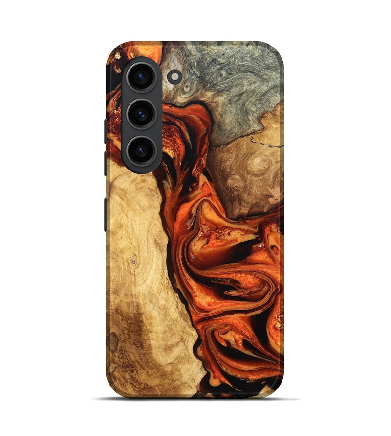 Galaxy S23 Wood Live Edge Phone Case - Saige (Red, 819781)