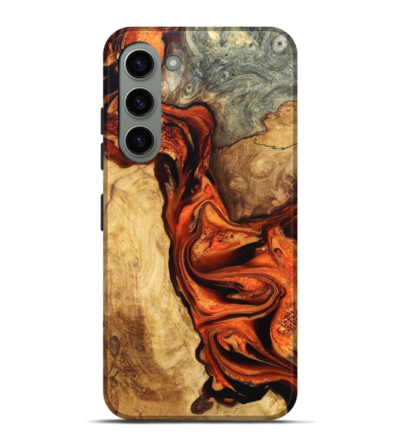 Galaxy S23 Plus Wood Live Edge Phone Case - Saige (Red, 819781)