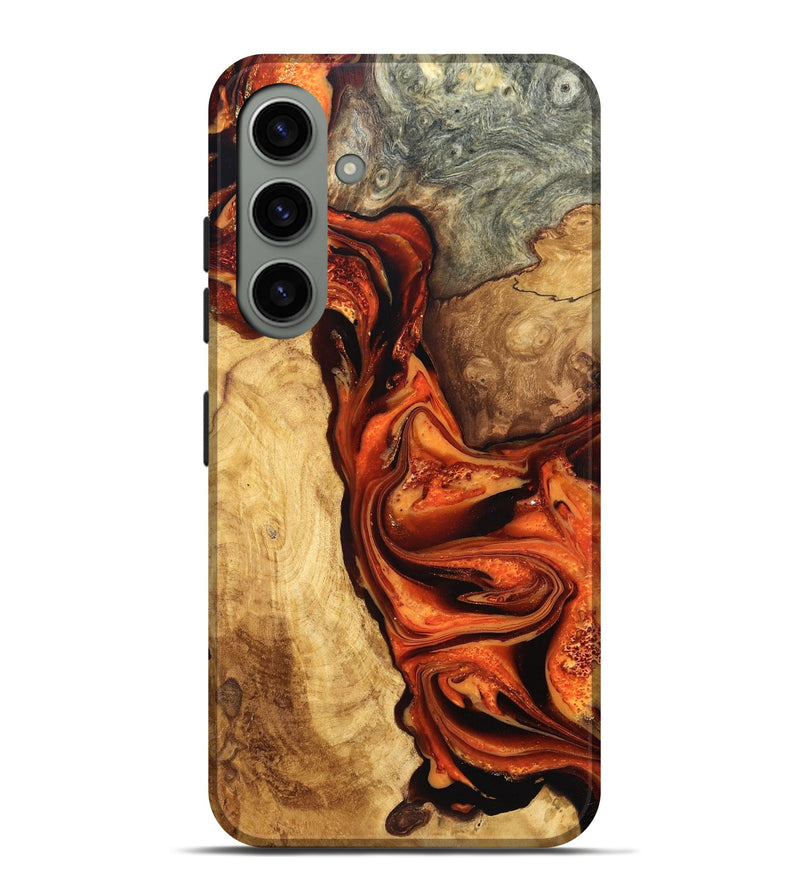 Galaxy S24 Plus Wood Live Edge Phone Case - Saige (Red, 819781)