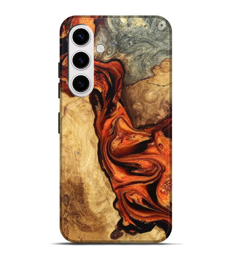 Galaxy S25 Plus Wood Live Edge Phone Case - Saige (Red, 819781)