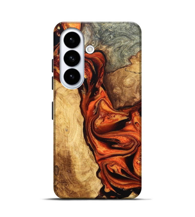 Galaxy S26 Wood Live Edge Phone Case - Saige (Red, 819781)