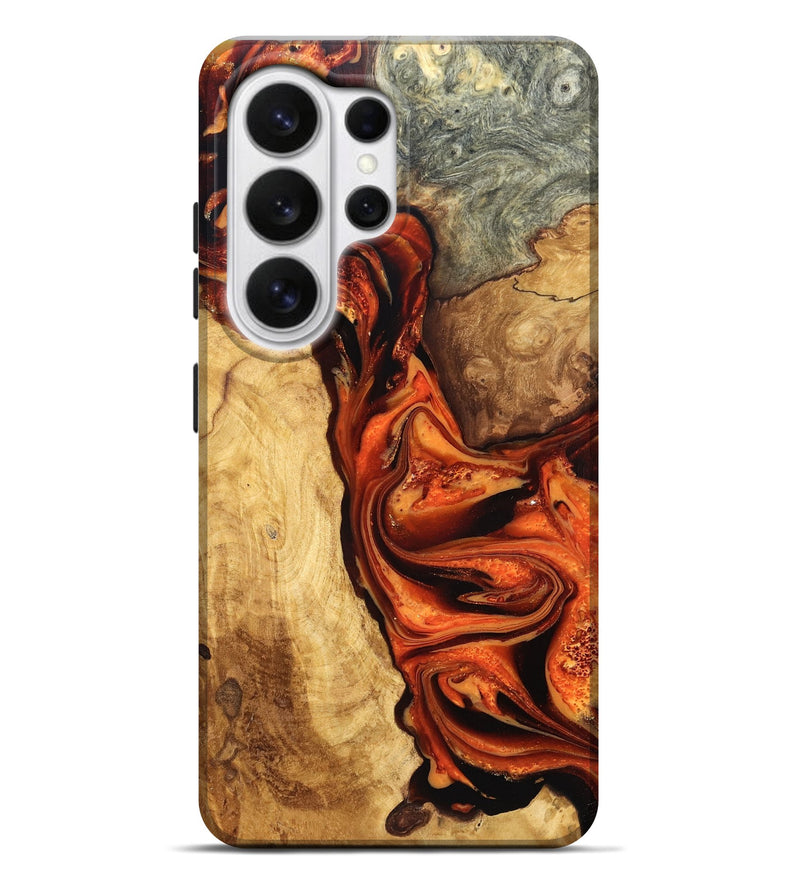 Galaxy S26 Ultra Wood Live Edge Phone Case - Saige (Red, 819781)
