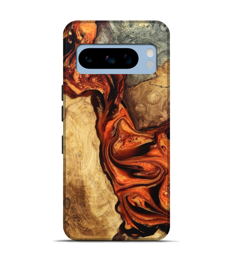 Pixel 8 Pro Wood Live Edge Phone Case - Saige (Red, 819781)