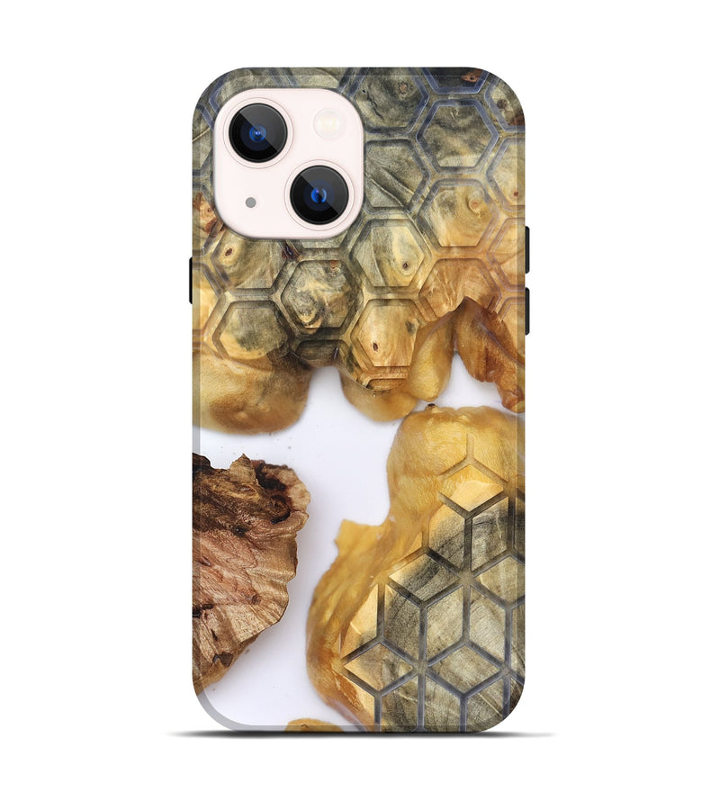 iPhone 14 Wood Live Edge Phone Case - Olin (Clear, 819782)