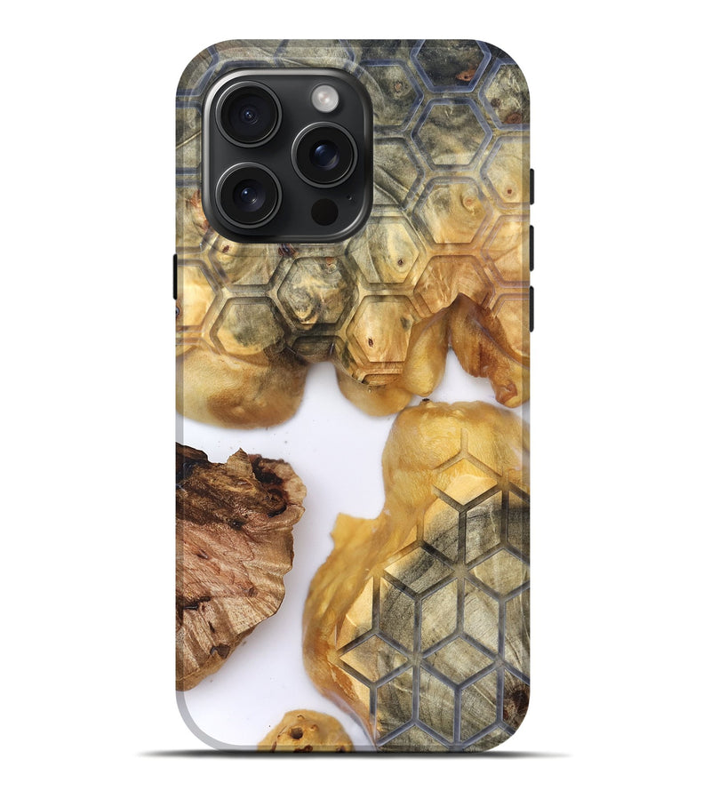 iPhone 16 Pro Max Wood Live Edge Phone Case - Olin (Clear, 819782)