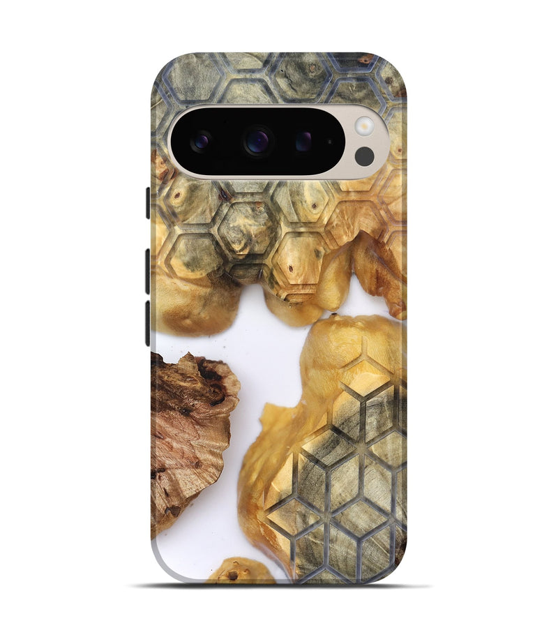 Pixel 9 Pro Wood Live Edge Phone Case - Olin (Clear, 819782)