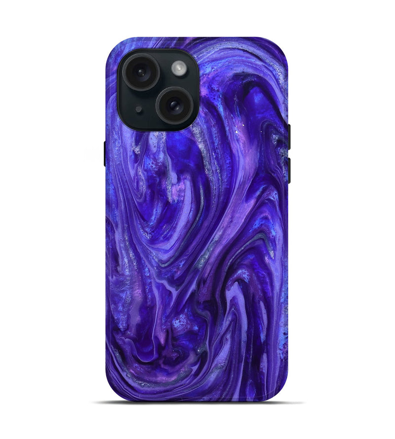 iPhone 15 ResinArt Live Edge Phone Case - Darrel (Purple, 819783)