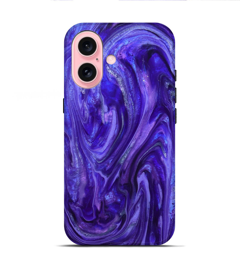 iPhone 16 ResinArt Live Edge Phone Case - Darrel (Purple, 819783)