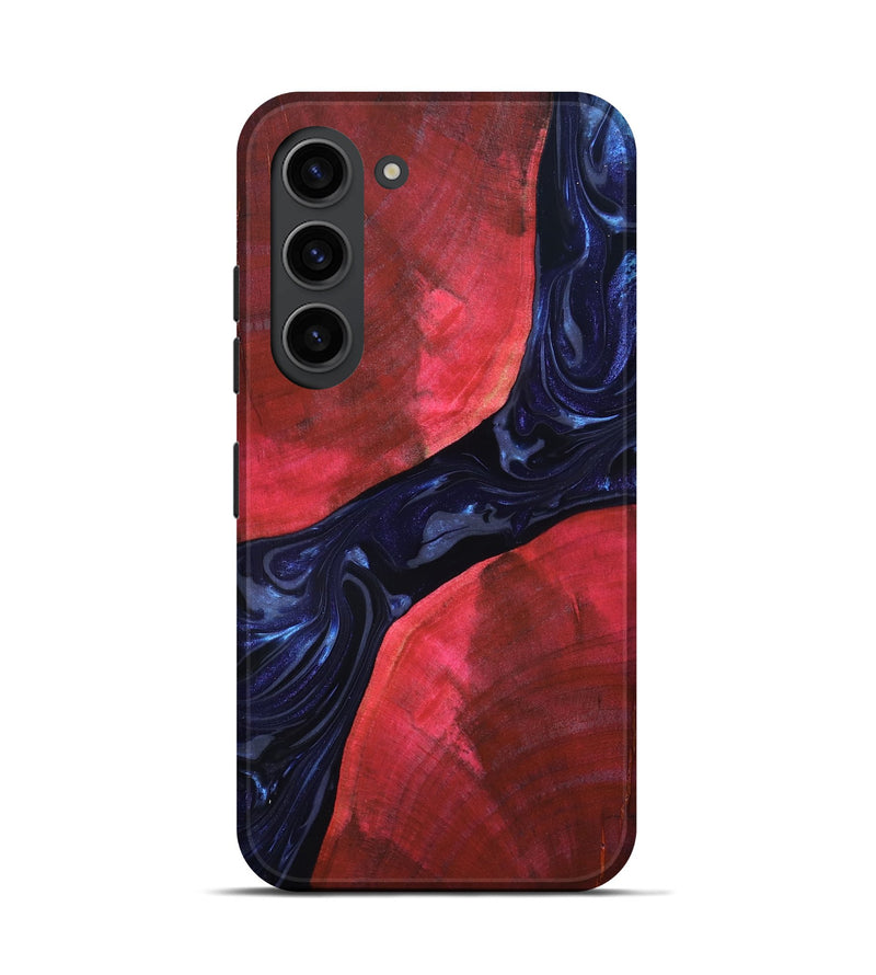 Galaxy S23 Wood Live Edge Phone Case - Zetta (Blue, 819784)