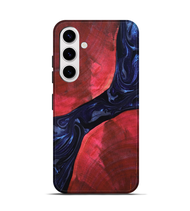 Galaxy S25 Wood Live Edge Phone Case - Zetta (Blue, 819784)