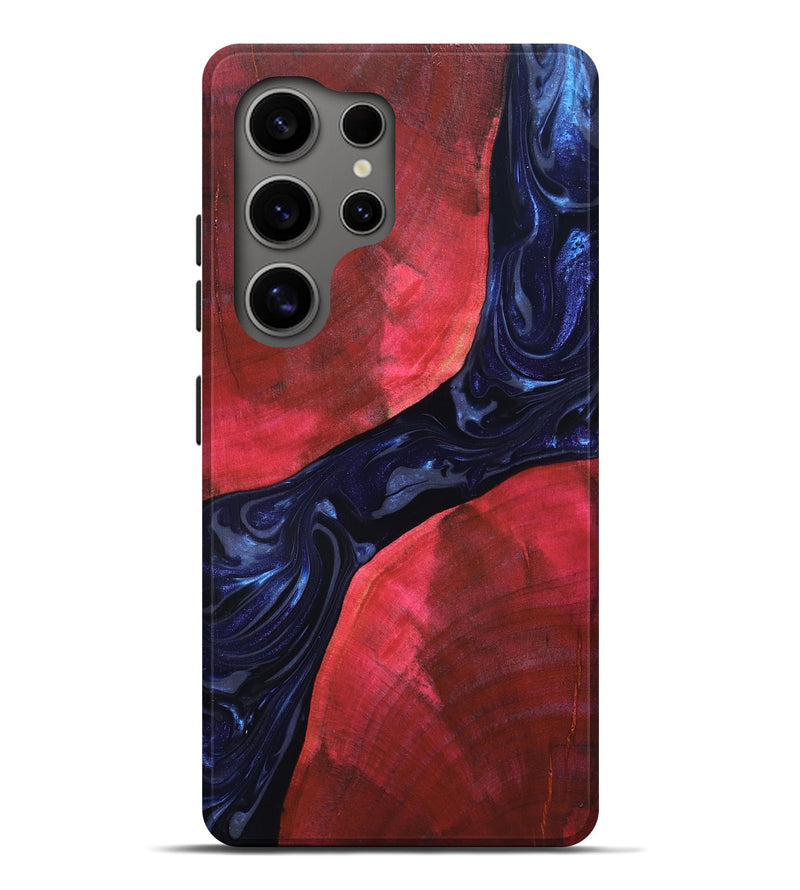 Galaxy S25 Ultra Wood Live Edge Phone Case - Zetta (Blue, 819784)