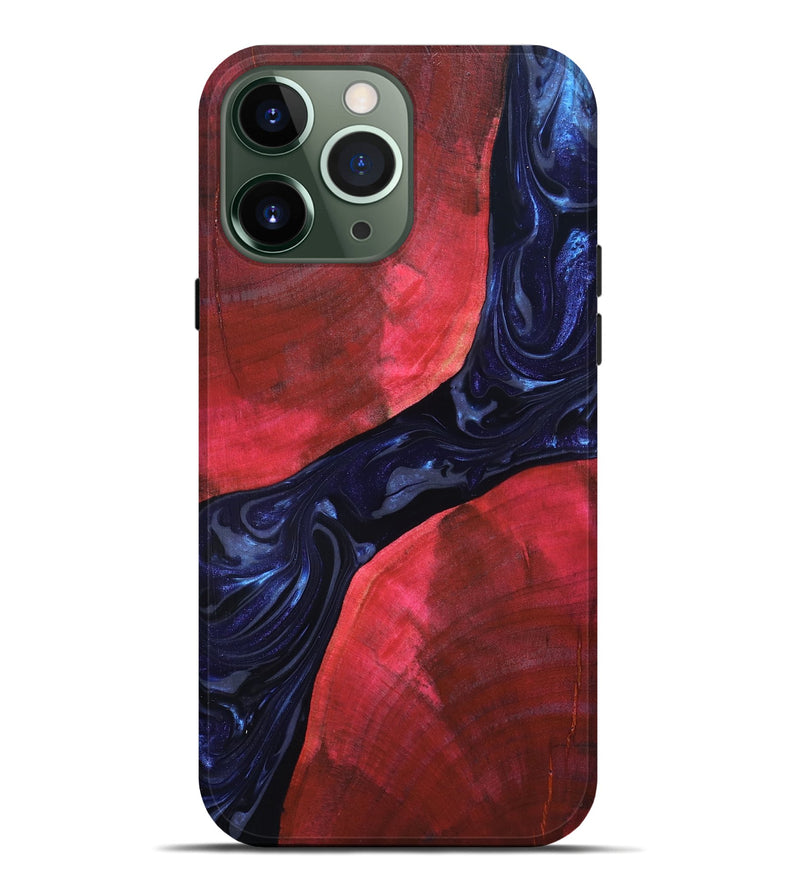 iPhone 13 Pro Max Wood Live Edge Phone Case - Zetta (Blue, 819784)