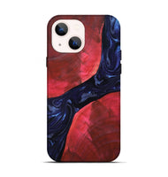iPhone 14 Wood Live Edge Phone Case - Zetta (Blue, 819784)