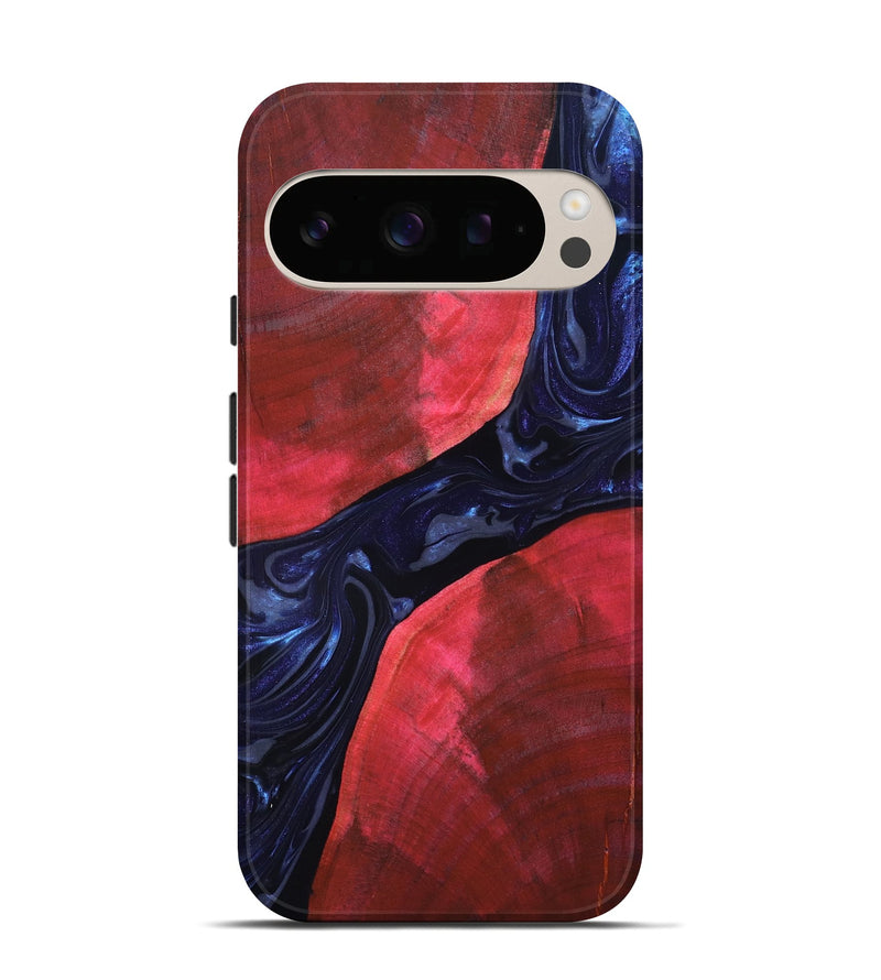 Pixel 10 Wood Live Edge Phone Case - Zetta (Blue, 819784)