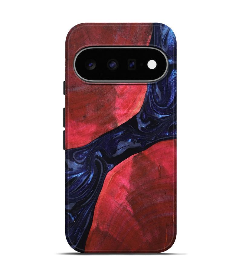 Pixel 11 Pro Wood Live Edge Phone Case - Zetta (Blue, 819784)