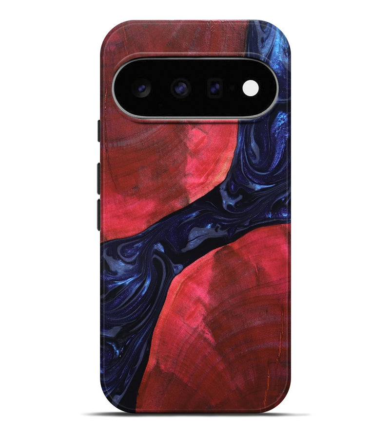 Pixel 11 Pro XL Wood Live Edge Phone Case - Zetta (Blue, 819784)