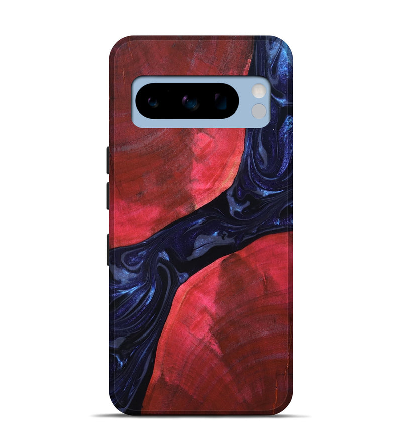 Pixel 8 Pro Wood Live Edge Phone Case - Zetta (Blue, 819784)