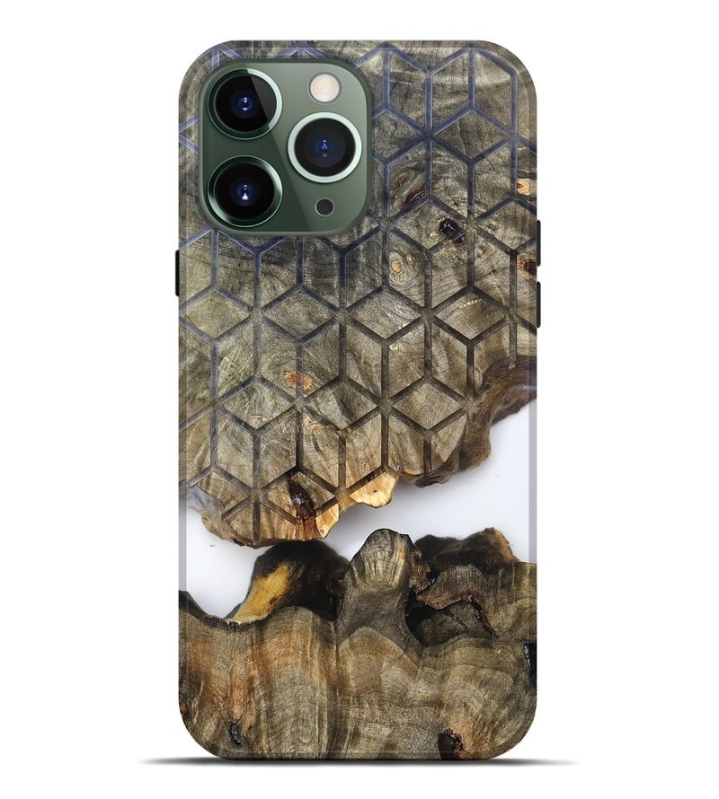 iPhone 13 Pro Max Wood Live Edge Phone Case - Trisha (Clear, 819785)