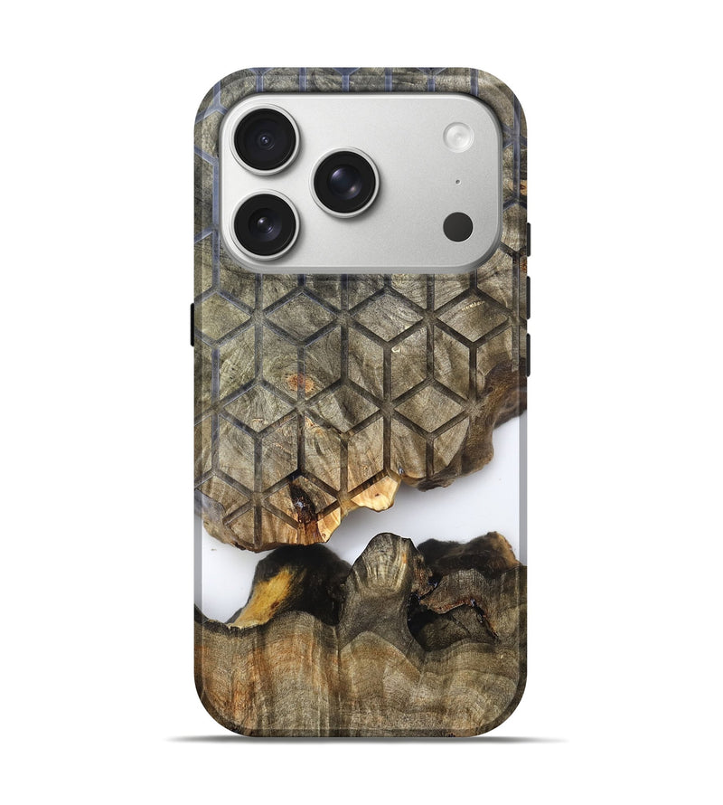 iPhone 17 Pro Wood Live Edge Phone Case - Trisha (Clear, 819785)