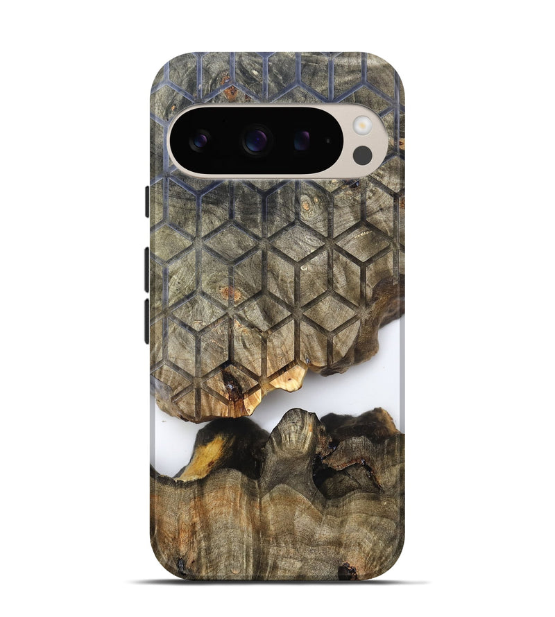 Pixel 9 Wood Live Edge Phone Case - Trisha (Clear, 819785)