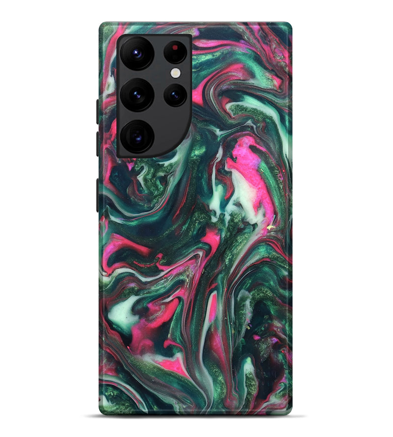 Galaxy S22 Ultra ResinArt Live Edge Phone Case - Siobhan (Neon, 819789)