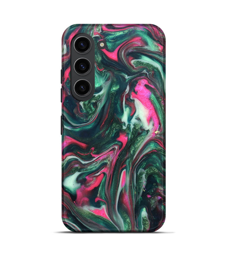 Galaxy S23 ResinArt Live Edge Phone Case - Siobhan (Neon, 819789)