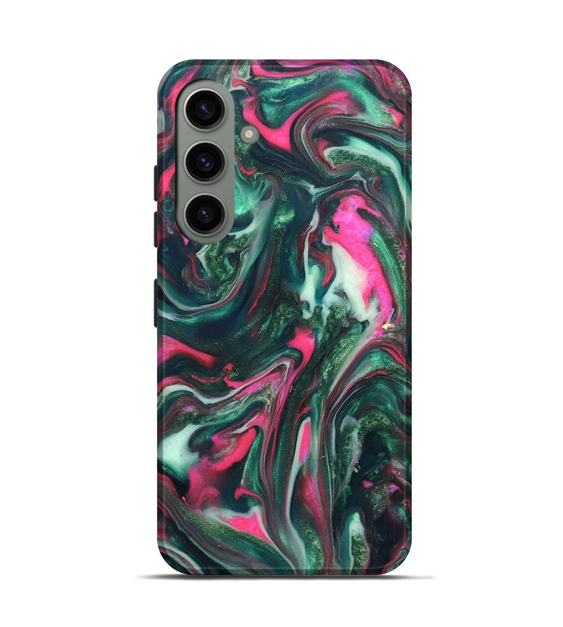 Galaxy S24 ResinArt Live Edge Phone Case - Siobhan (Neon, 819789)