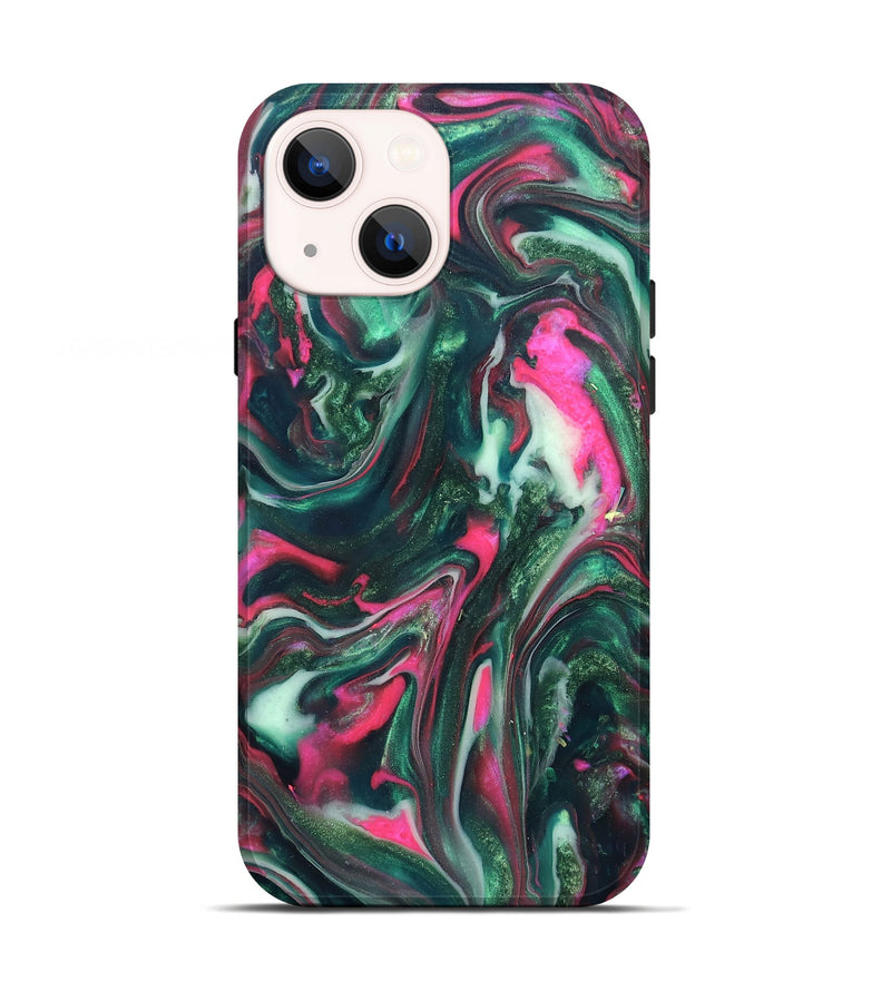 iPhone 13 ResinArt Live Edge Phone Case - Siobhan (Neon, 819789)
