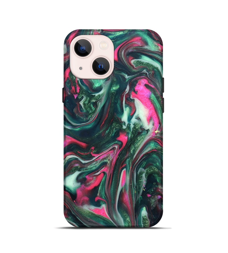 iPhone 13 mini ResinArt Live Edge Phone Case - Siobhan (Neon, 819789)
