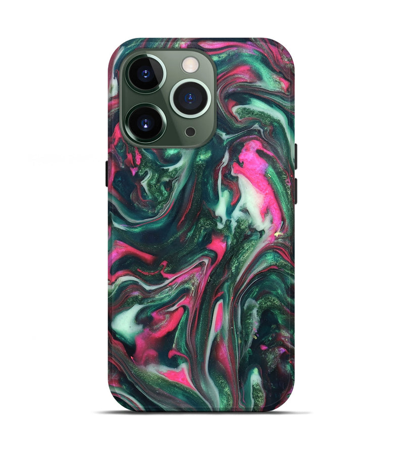 iPhone 13 Pro ResinArt Live Edge Phone Case - Siobhan (Neon, 819789)