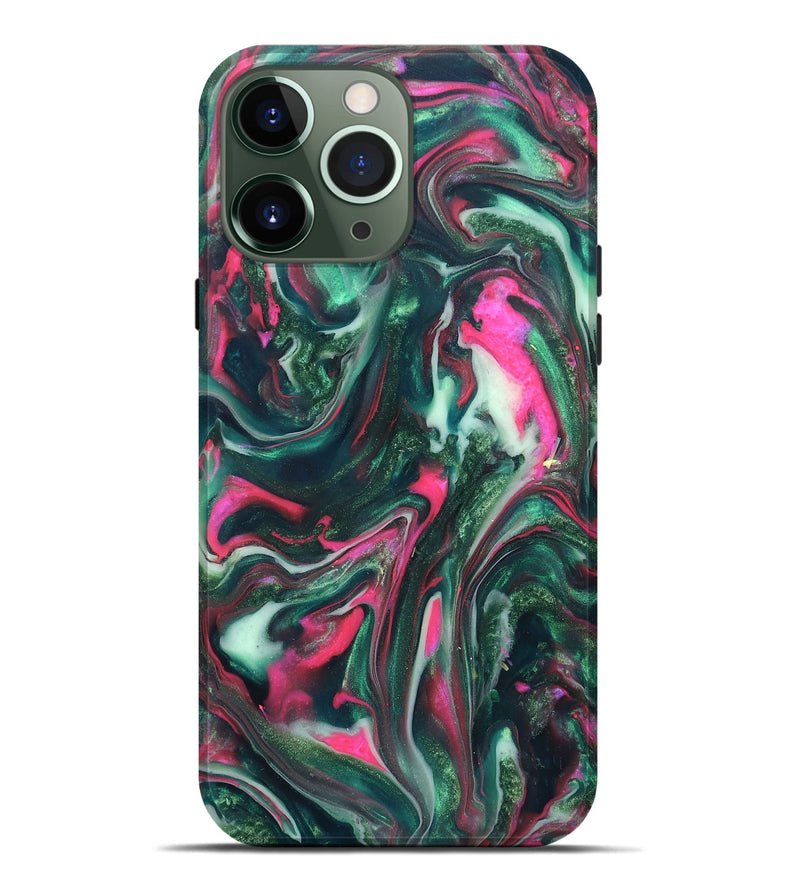 iPhone 13 Pro Max ResinArt Live Edge Phone Case - Siobhan (Neon, 819789)