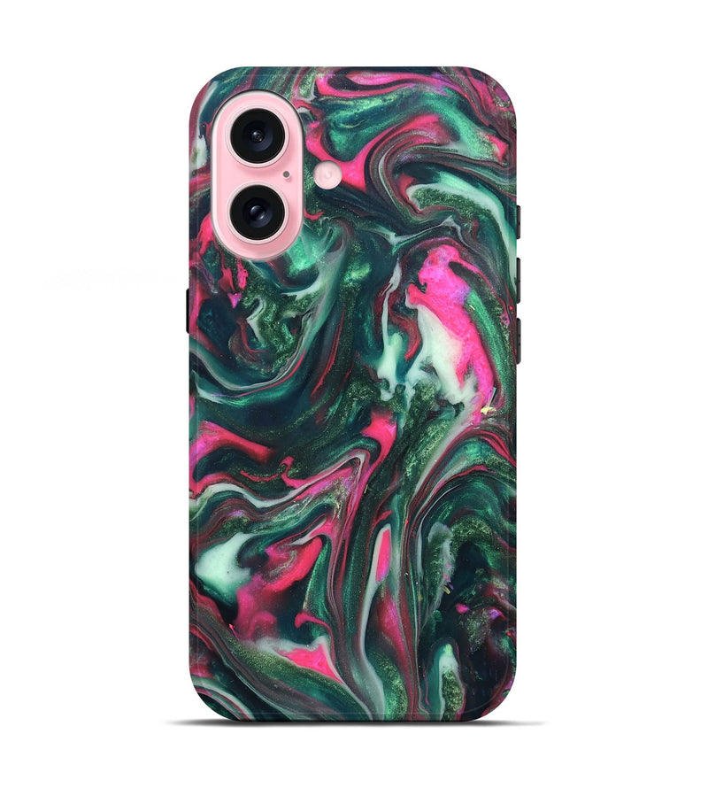 iPhone 17 ResinArt Live Edge Phone Case - Siobhan (Neon, 819789)