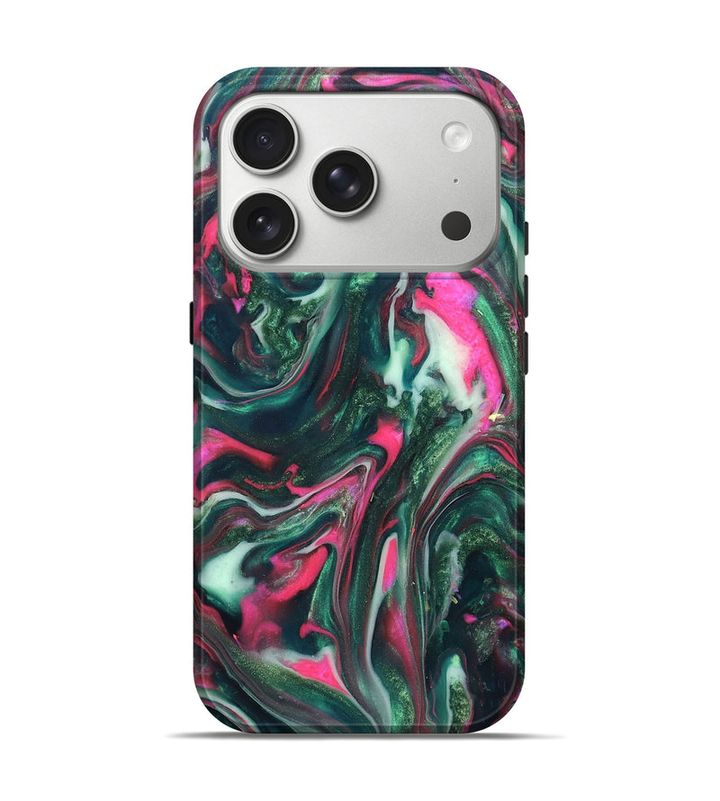 iPhone 17 Pro ResinArt Live Edge Phone Case - Siobhan (Neon, 819789)