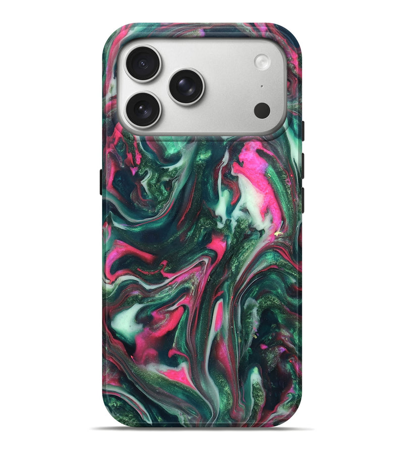 iPhone 17 Pro Max ResinArt Live Edge Phone Case - Siobhan (Neon, 819789)