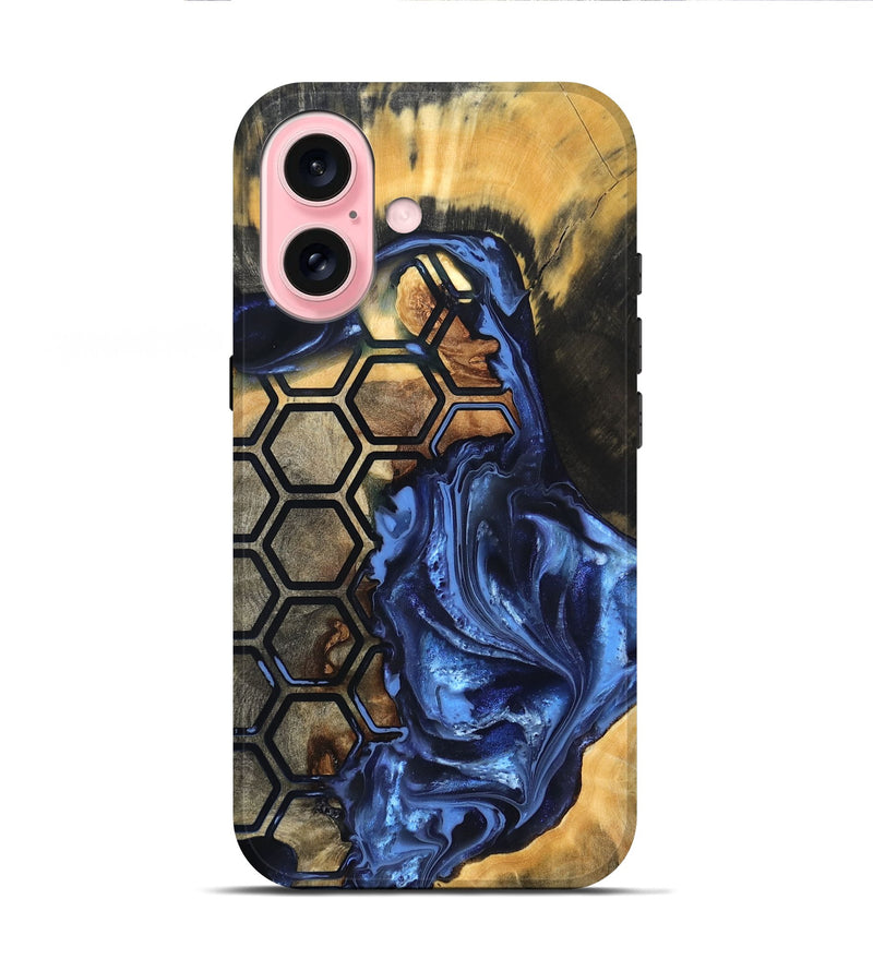 iPhone 16 Wood Live Edge Phone Case - Brittny (Pattern, 819790)