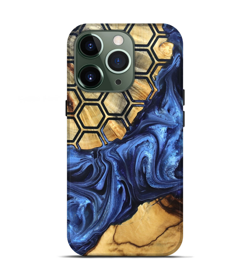 iPhone 13 Pro Wood Live Edge Phone Case - Izael (Pattern, 819791)