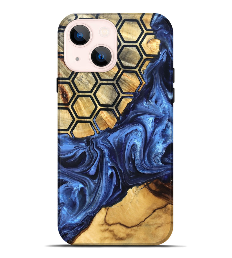 iPhone 14 Plus Wood Live Edge Phone Case - Izael (Pattern, 819791)