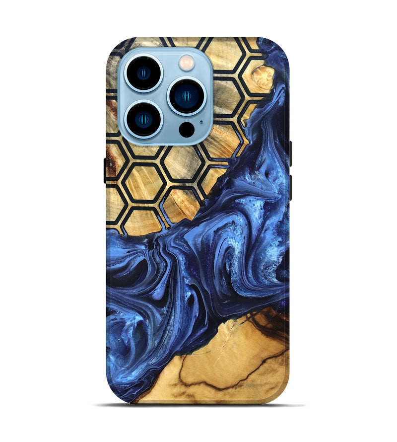 iPhone 14 Pro Wood Live Edge Phone Case - Izael (Pattern, 819791)