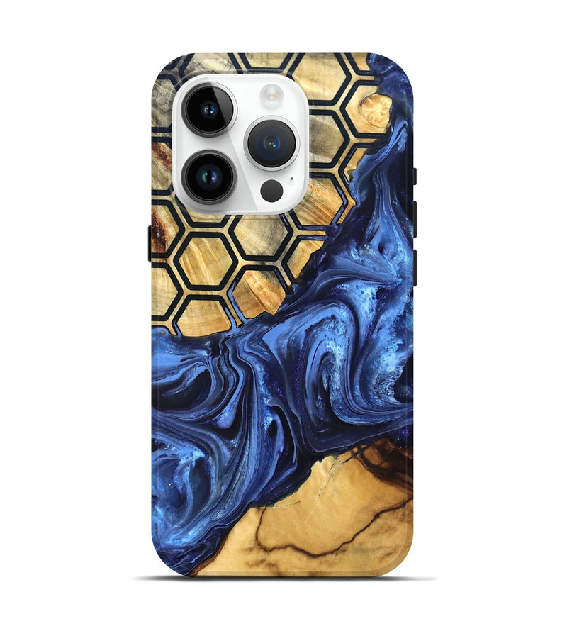 iPhone 15 Pro Wood Live Edge Phone Case - Izael (Pattern, 819791)