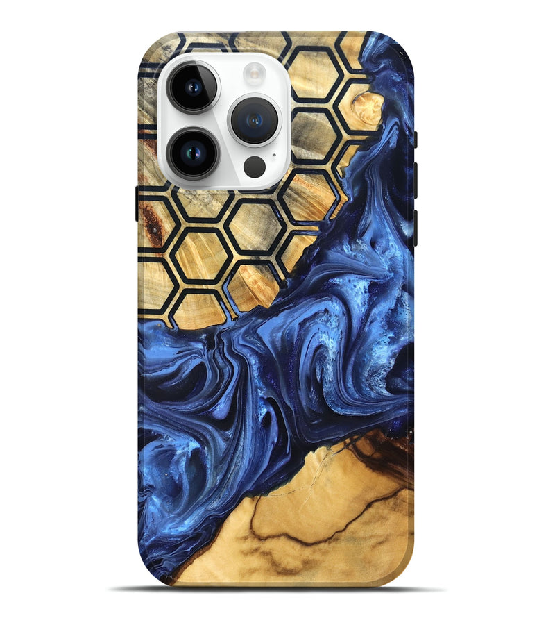 iPhone 15 Pro Max Wood Live Edge Phone Case - Izael (Pattern, 819791)