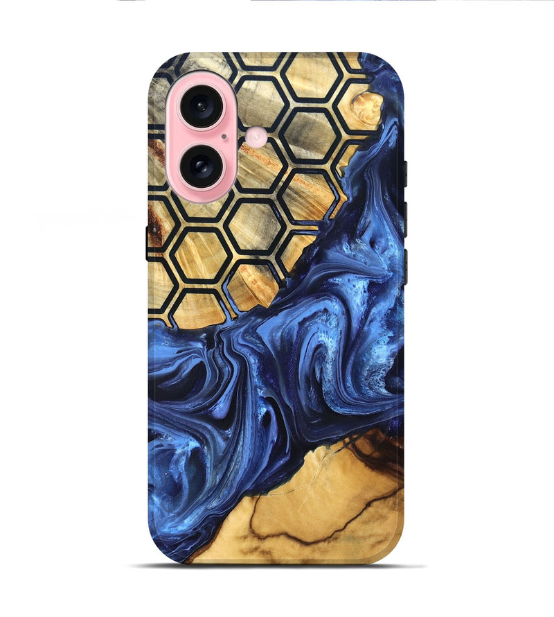 iPhone 16 Wood Live Edge Phone Case - Izael (Pattern, 819791)