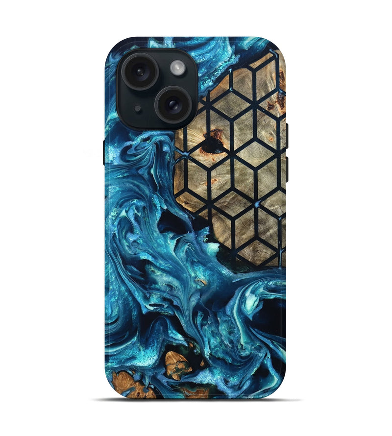 iPhone 15 Wood Live Edge Phone Case - Ryland (Pattern, 819792)