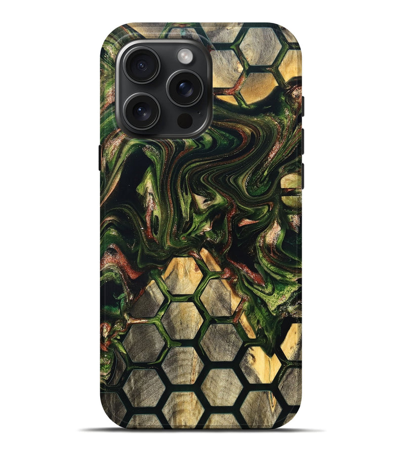 iPhone 16 Pro Max Wood Live Edge Phone Case - Morris (Pattern, 819793)